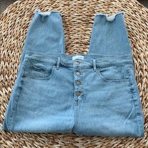 LOFT High Waist Skinny Crop 18/34 Petite